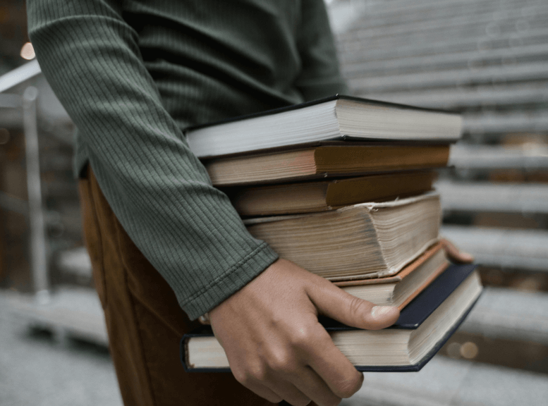 stack of books