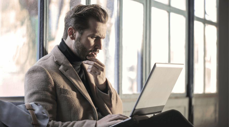 man on laptop