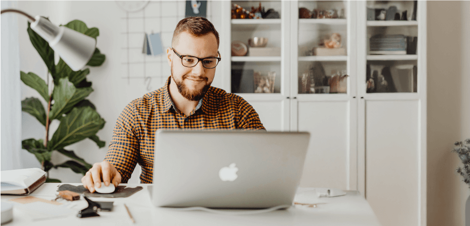 man on laptop